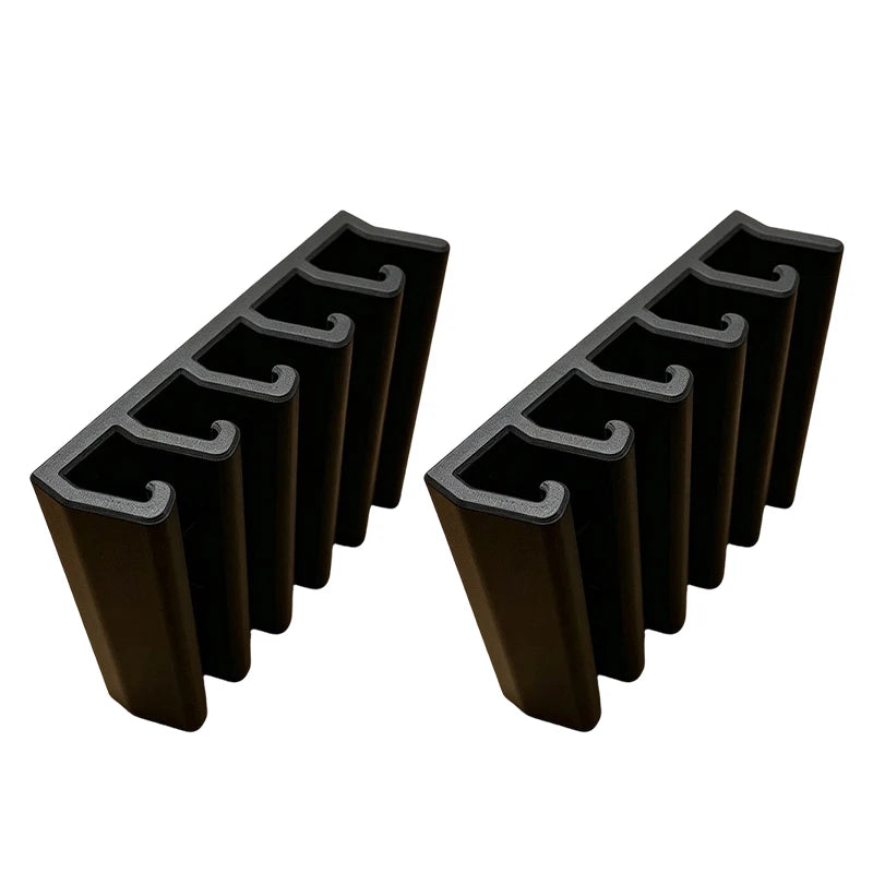 Kitchen Food Container Lid Holder Cabinet Space Saving Organizer Rack Plastic Shelf Hanger Bracket Wall Multi-Slot Sturdy Hook